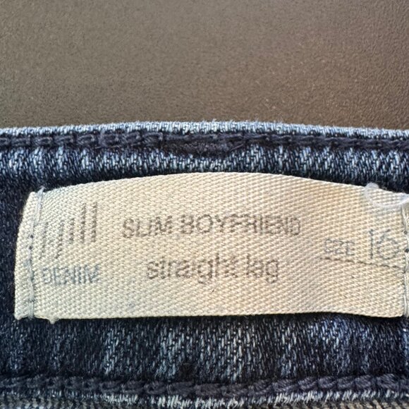 J Jill Slim Boyfriend Straight-Leg Denim Jeans Size 16 Blue - Picture 6 of 6